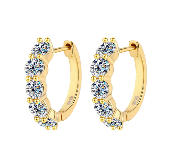 Carol four stone earrings